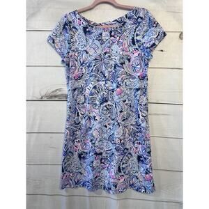 Lilly Pulitzer‎ Size MED Short Sleeve Dress Purple Print Preppy Cute